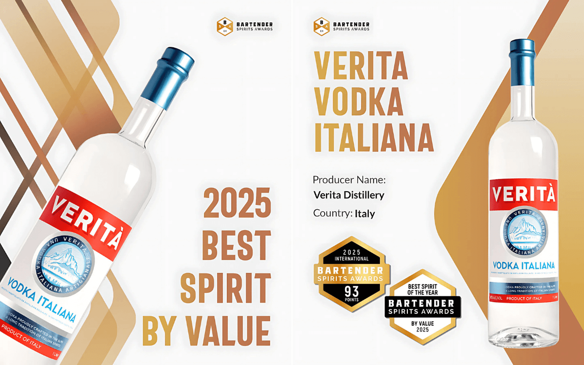 Verita Vodka Italiana - Best Spirit By Value.