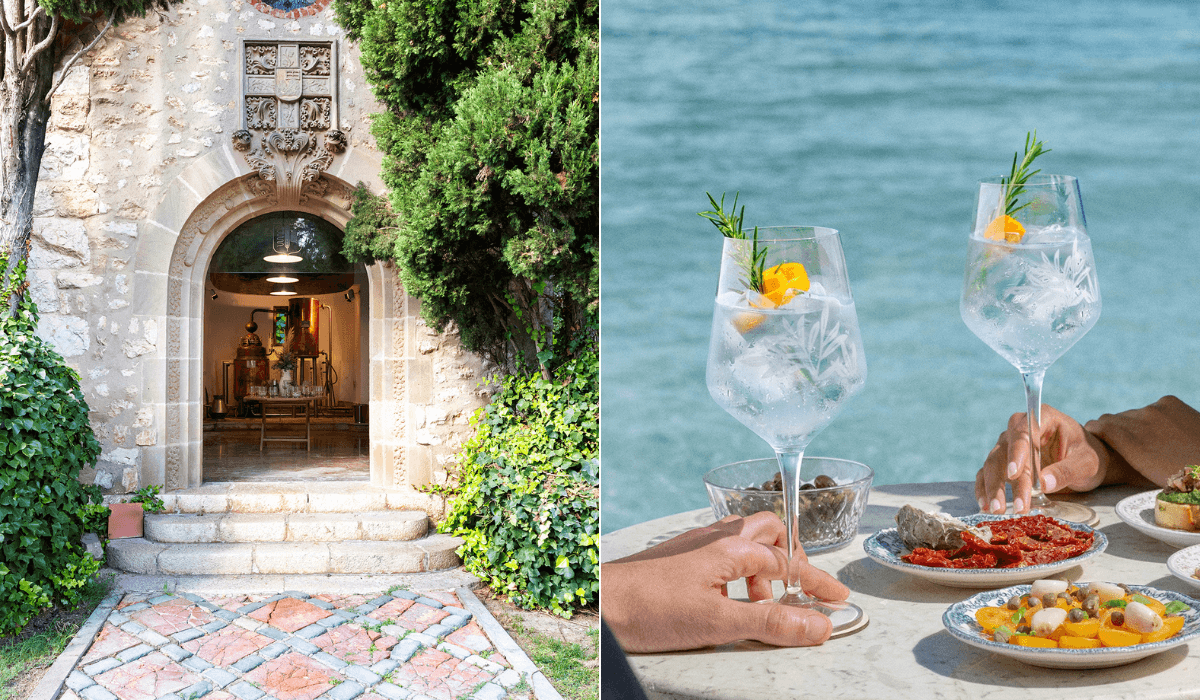  (Left) The original Copper still in the chapel where heritage meets artistry. (Right) Mare Tonic.