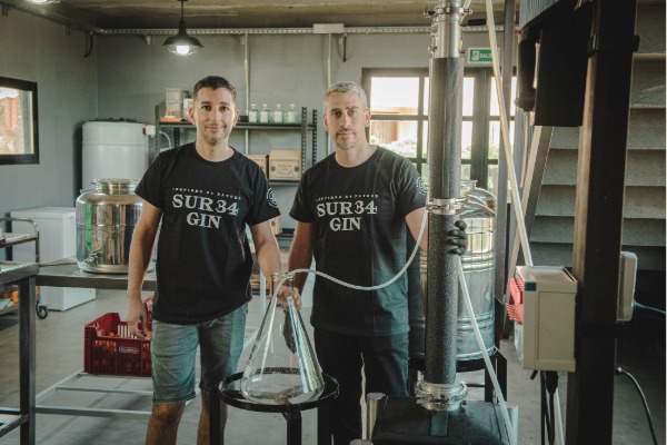 Marcelo Lopez (Left)and Angel Ghiazza (Right)- Co-Founders of Sur 34 Gin