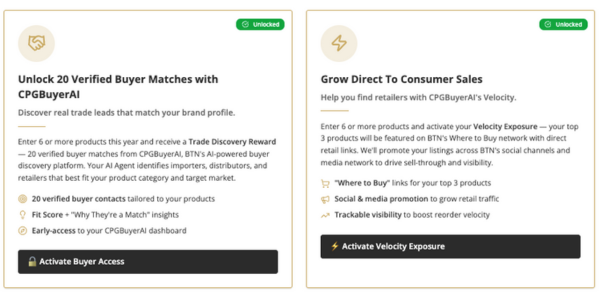 CPGBuyerAI Buyer Matches